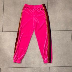 Aviator Nation girls velvet joggers